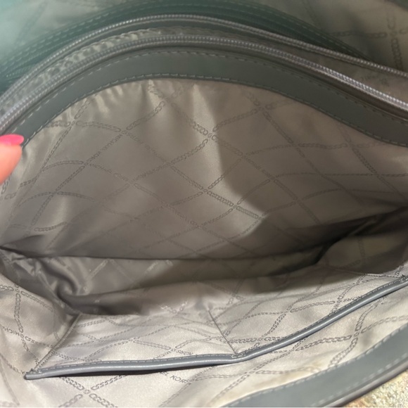 Michael Kors Gray Monogram Tote Bag - Picture 6 of 8
